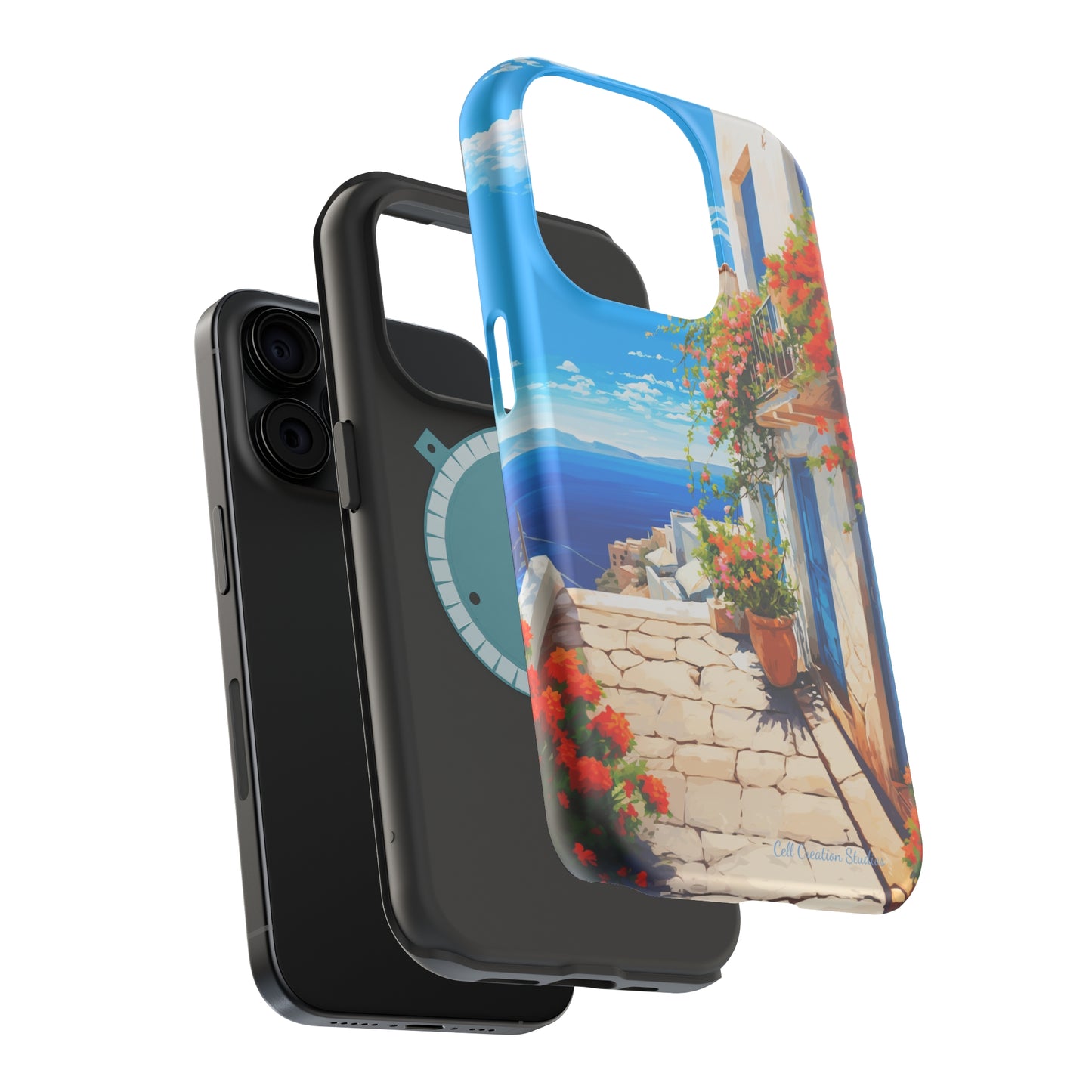 "Mediterranean Bliss Horizon" -MagSafe Tough iPhone Cases