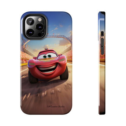 The "Smiling Red Racer" Phone Case -Tough Phone Cases