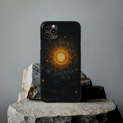 Introducing the "Celestial Sun and Stars" Cell Phone Case – Carry the Cosmos with You -Slim Phone Cases