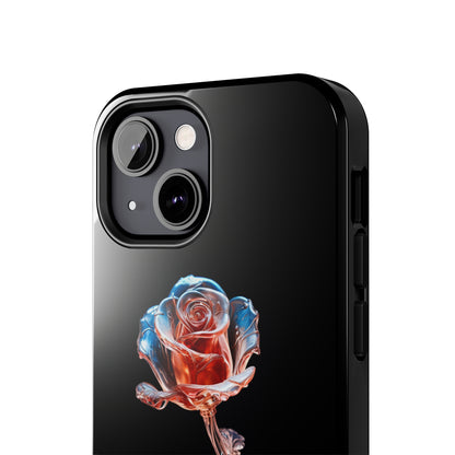 The "Glass Rose Elegance" Phone Case -Tough Phone Cases