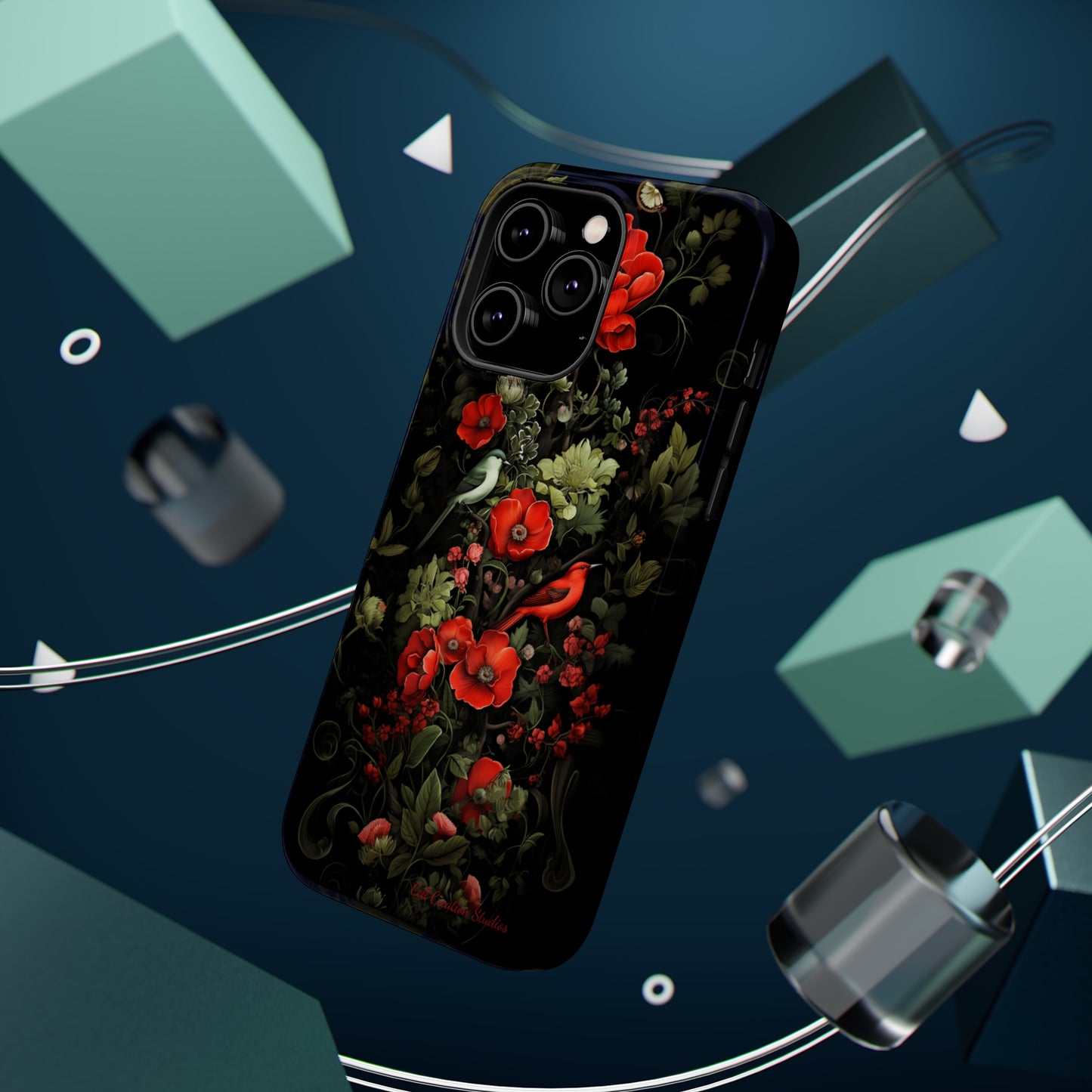 "Floral Serenade Elegance" -MagSafe Tough iPhone Cases