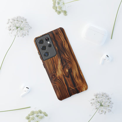 "Wood Grain Elegance" Tough Samsung Galaxy Cases