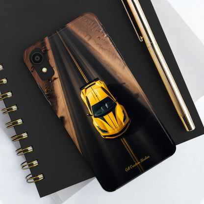 Introducing the "Desert Speedster" Cell Phone Case – Feel the Thrill of a Ferrari Racing through the Desert! -Tough Phone Cases