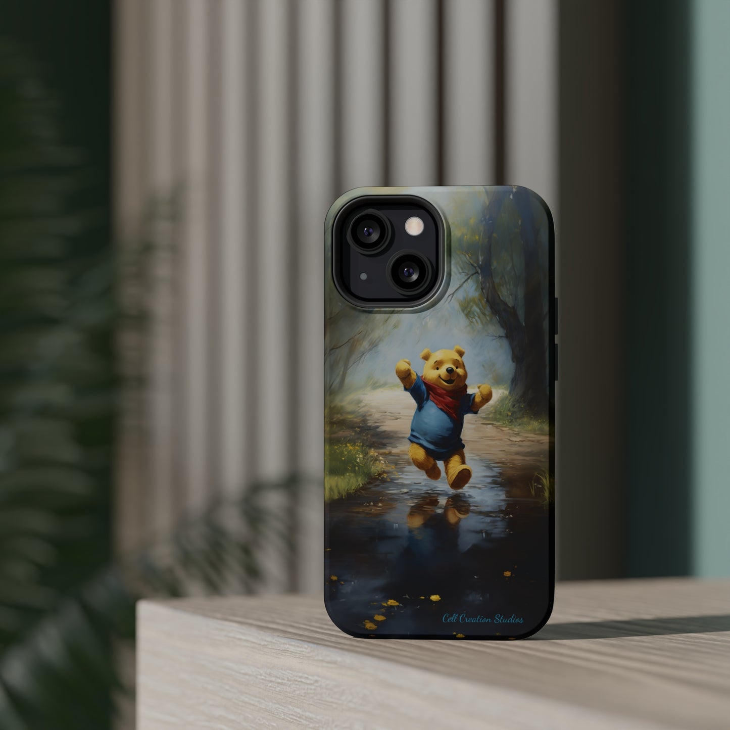 Introducing the "Winnie-The-Pooh Puddle Splash" Cell Phone Case – A Splash of Nostalgic Fun -MagSafe Tough Cases