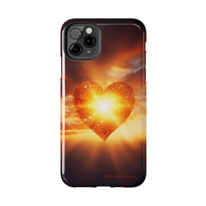 Introducing the "Sunlit Heart" Cell Phone Case – Embrace Love and Radiance -Tough Phone Cases