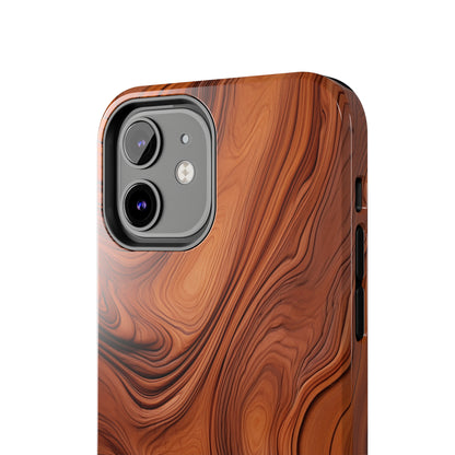 The "Natural Elegance" Wood Pattern Phone Case -Tough Phone Cases