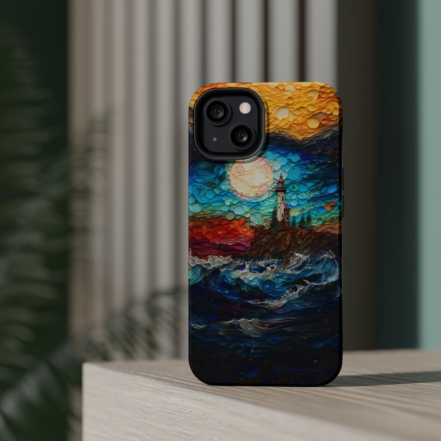 "Coastal Canvas Guardian" -MagSafe Tough iPhone Cases