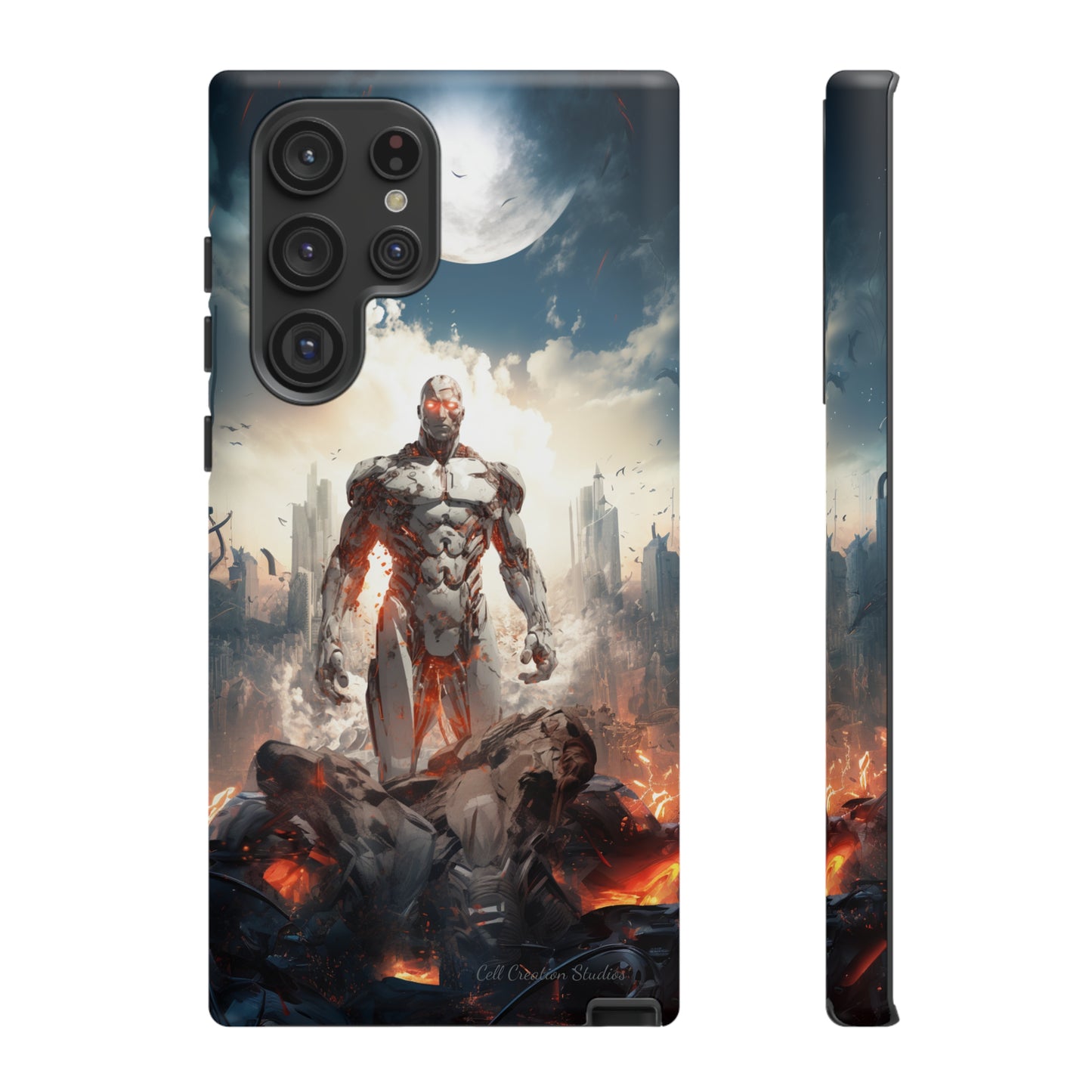 Introducing the "Cyber Guardian" Cell Phone Case – Embrace Futuristic Heroism -Tough Cases