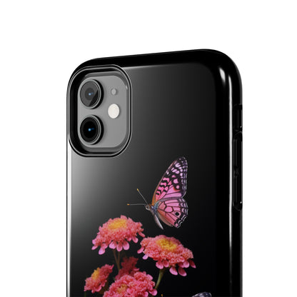 "Achillea Desert Eve Deep Rose & Butterfly" Phone Case -Tough Phone Cases