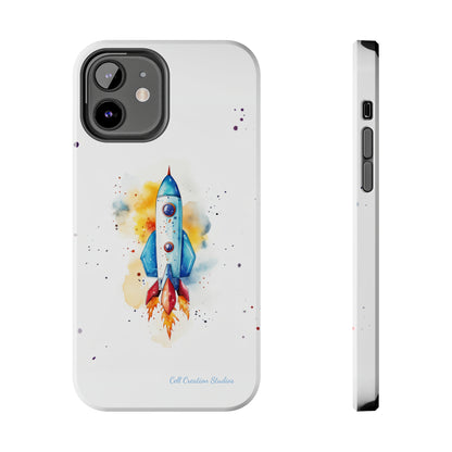 Introducing our "Cosmic Rocket" Cell Phone Case – Where Style Meets Adventure -Tough Phone Cases