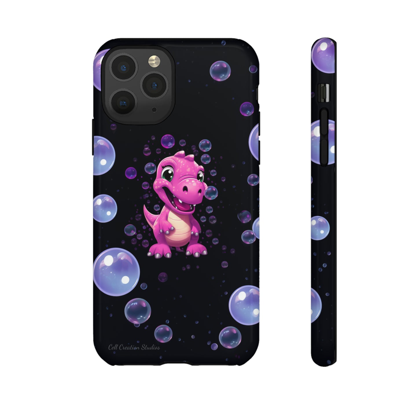 "Dino Glam" Glitter Dinosaur Phone Case -Tough Cases