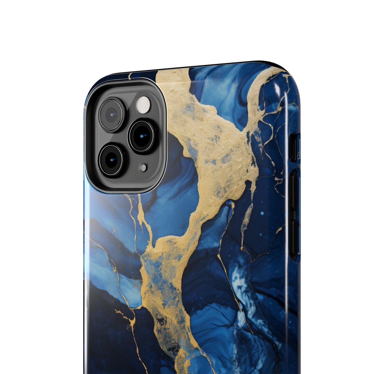 "Azure Elegance Marble" -Tough iPhone Cases