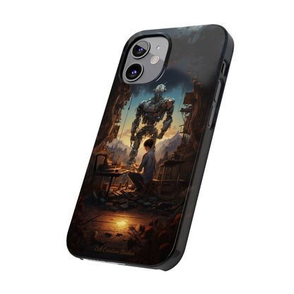 Introducing the "Mechanical Bond" Cell Phone Case – Witness a Captivating Moment of Giant Robot and Boy -Slim Phone Cases