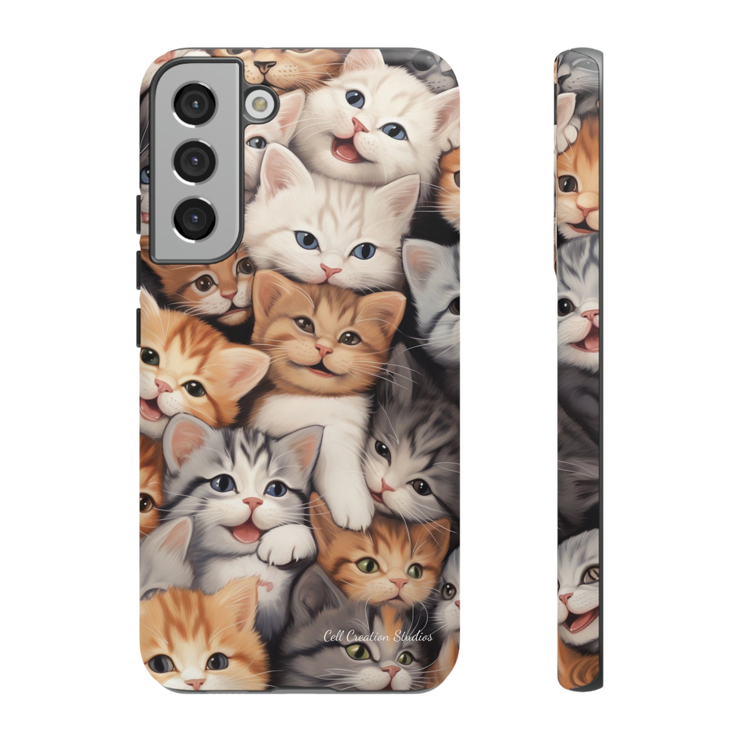 "Kitten Cuddle Haven" Phone Case -Tough Cases