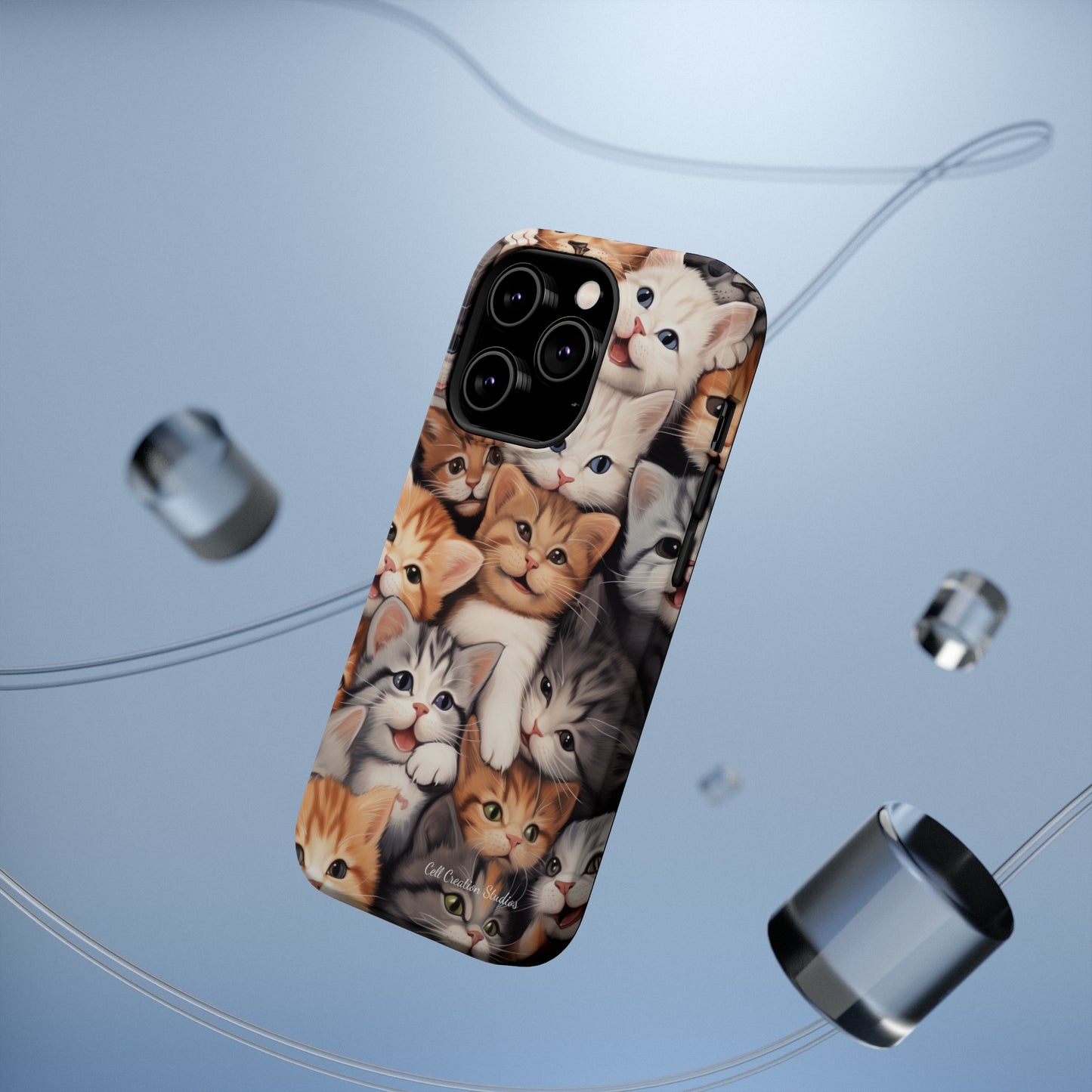 "Kitten Cuddle Haven" Phone Case -MagSafe Tough Cases