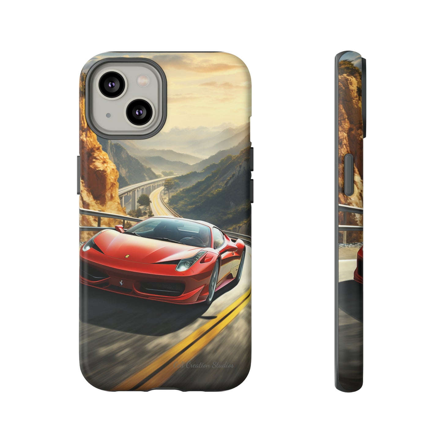 "Mountain Majesty Ferrari Edition" -Tough iPhone Cases