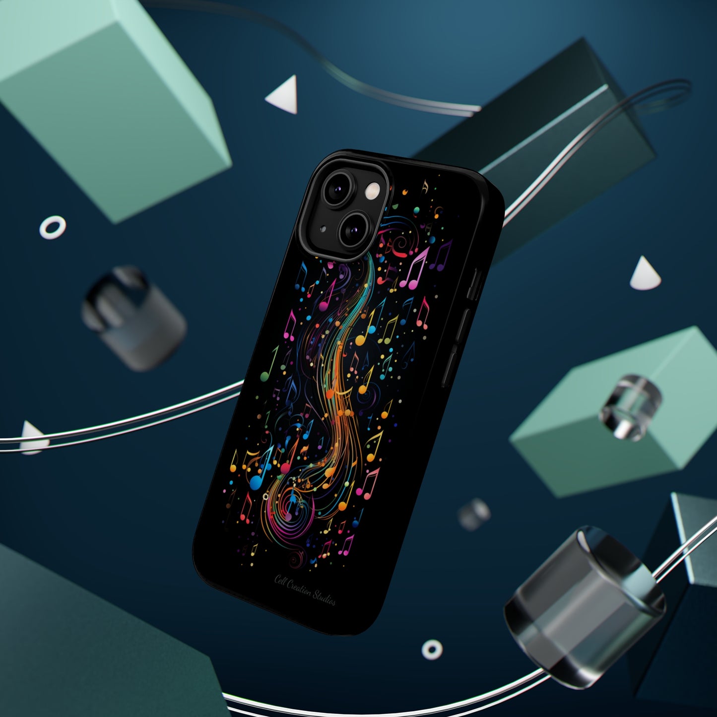 Elevate Your Style and Passion for Music with Our "Harmonious Notes" Cell Phone Case -MagSafe Tough Cases