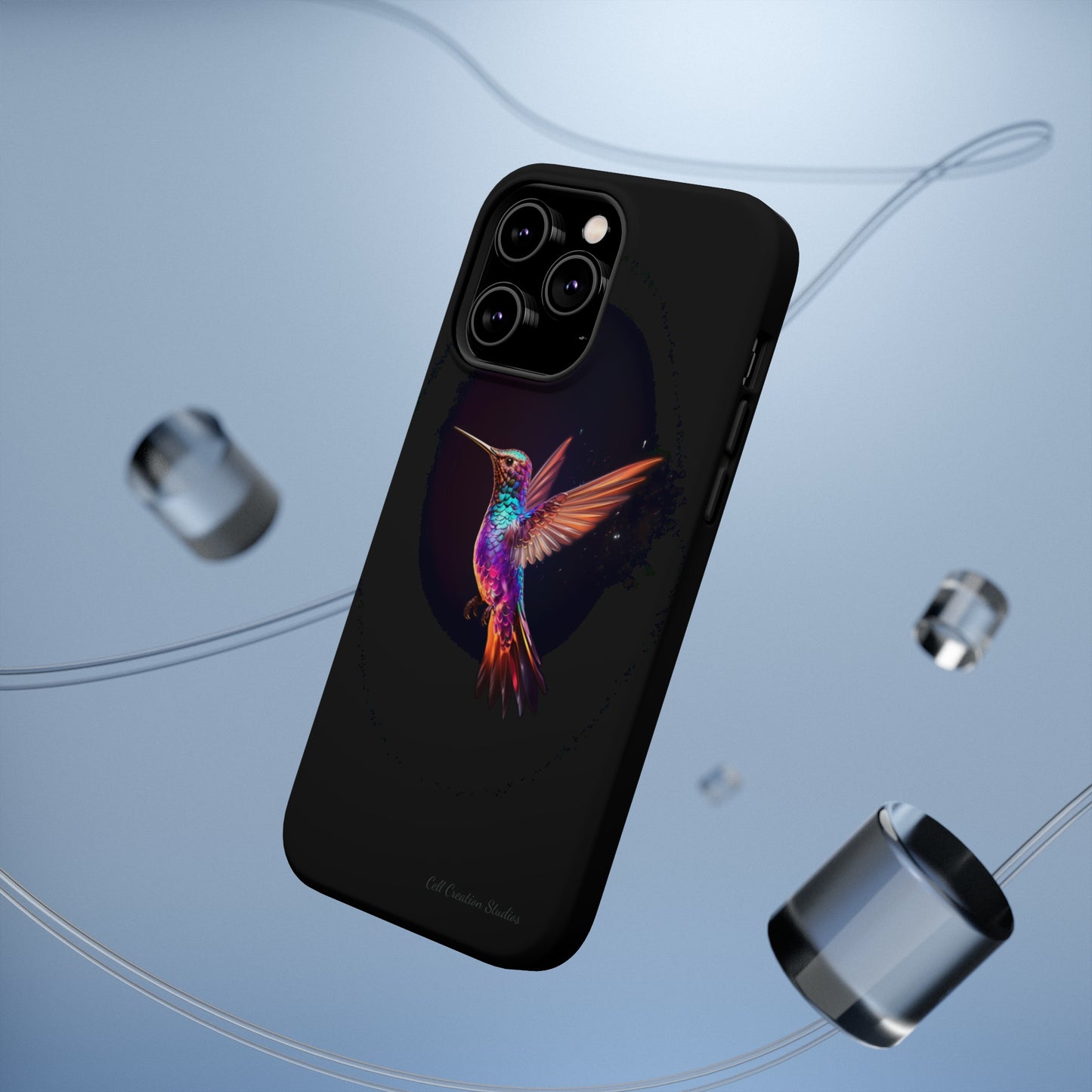 Introducing the "Enchanted Hummingbird" Cell Phone Case – Elegance Meets Nature -MagSafe Tough Cases