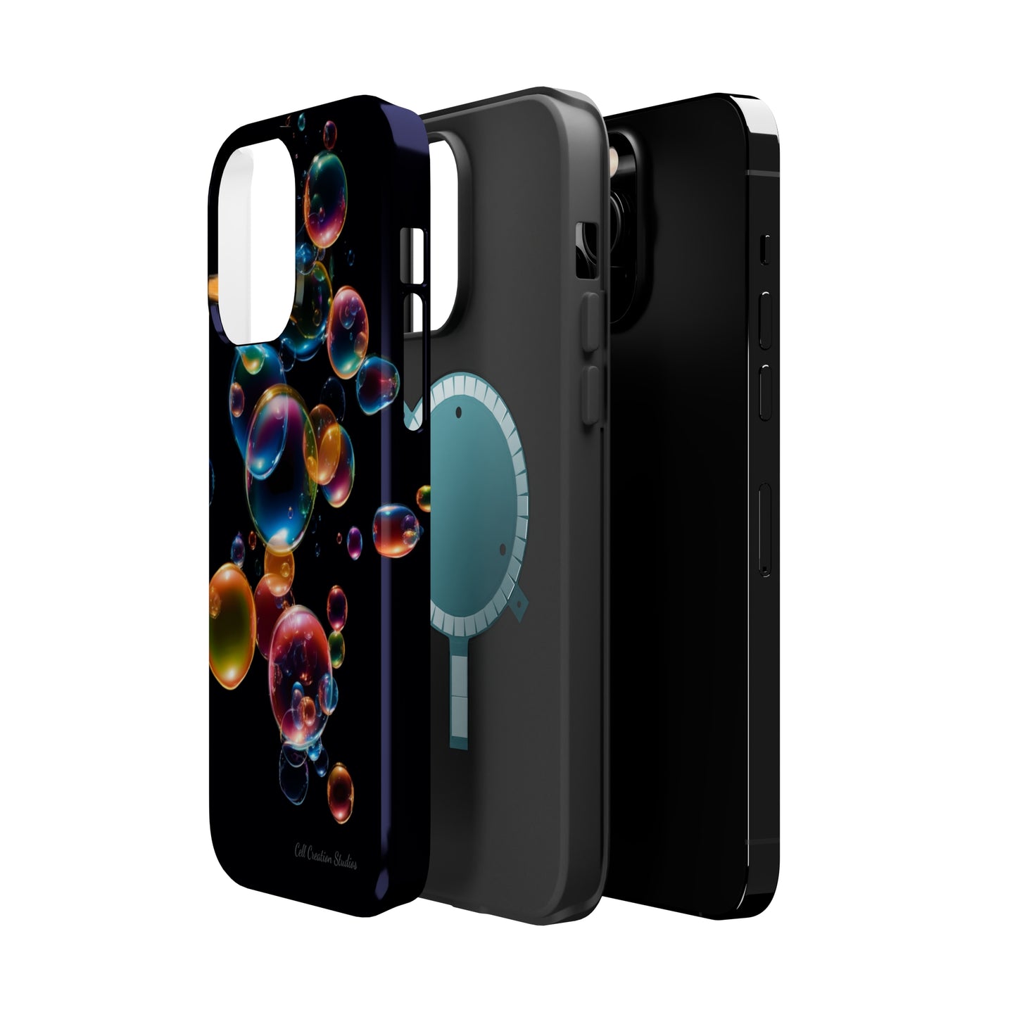 Elevate Your Phone's Aesthetic with our "BubbleBurst" Cell Phone Case -MagSafe Tough Cases