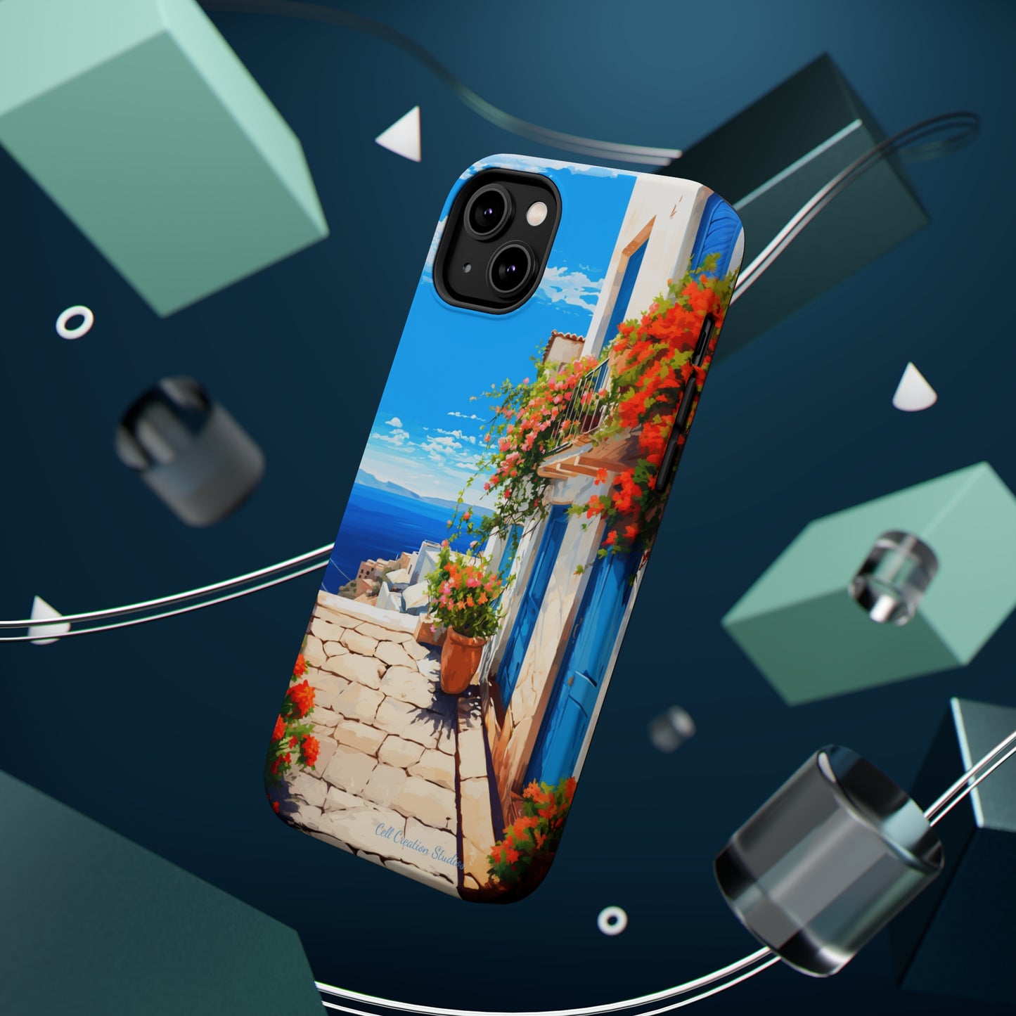 "Mediterranean Bliss Horizon" -MagSafe Tough iPhone Cases