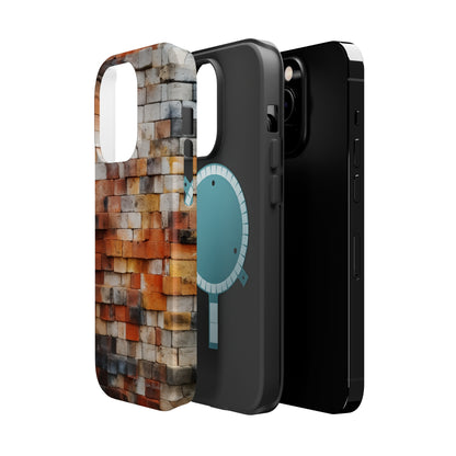 Introducing our "Urban Brickwork" Cell Phone Case – the perfect fusion of style and protection for your device -MagSafe Tough Cases