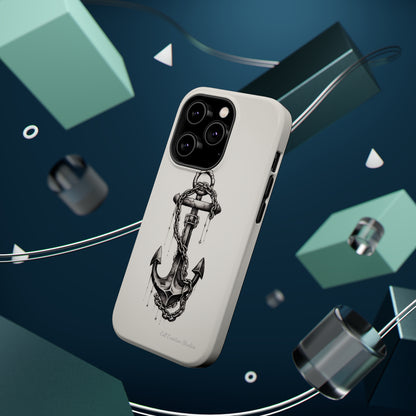 "Nautical Elegance Anchor" -MagSafe Tough iPhone Cases