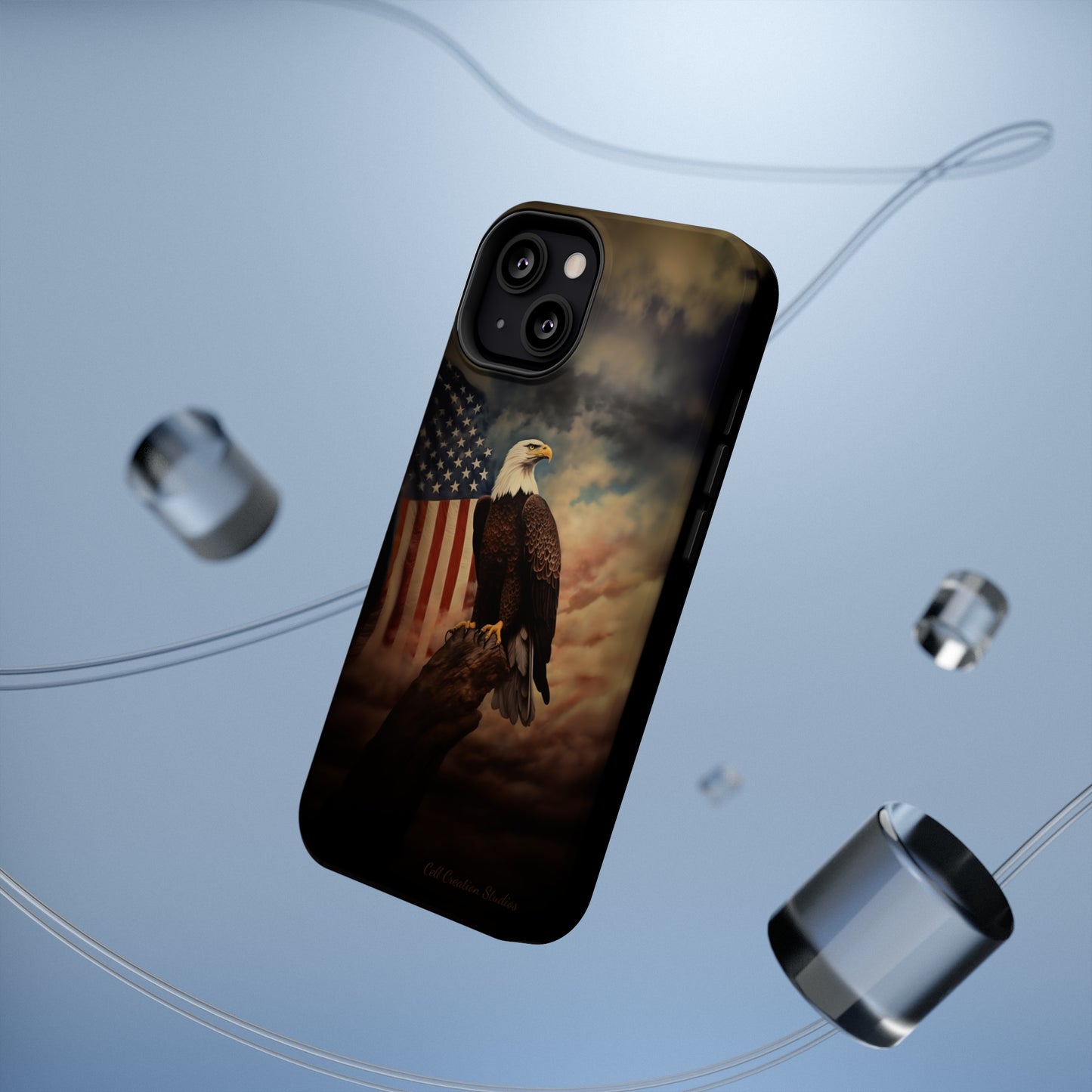 Introducing the "Patriot's Pride" Cell Phone Case – Soar with the American Eagle in Style -MagSafe Tough Cases