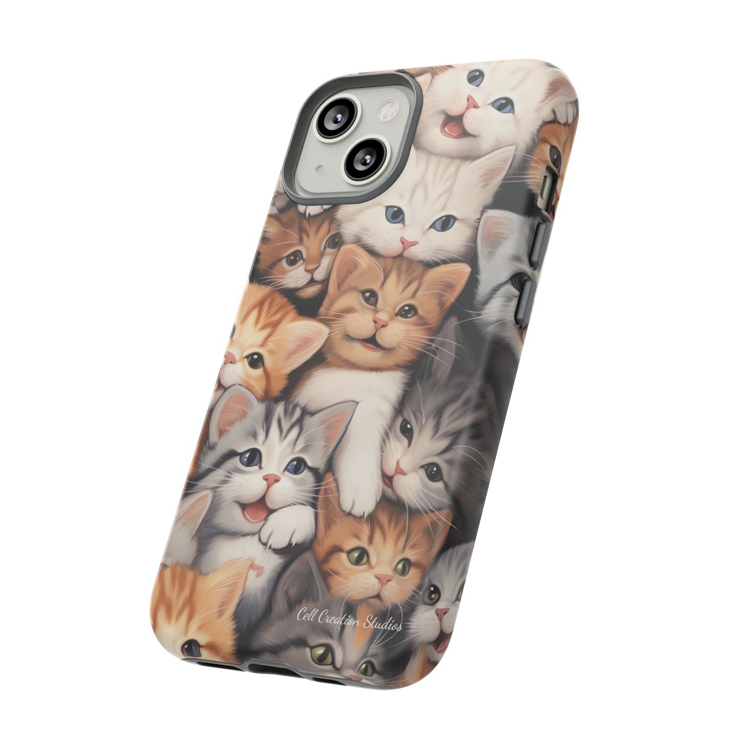 "Kitten Cuddle Haven" Phone Case -Tough Cases