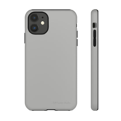 "Sleek Silver Essence" -Tough iPhone Cases