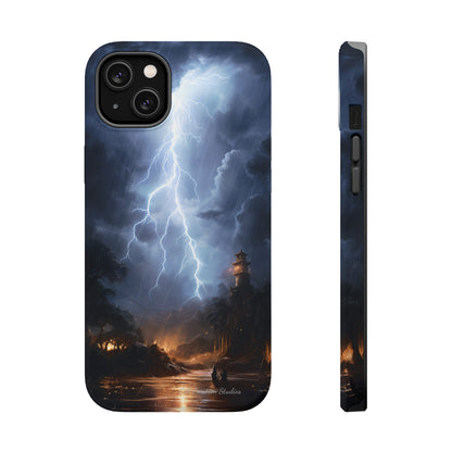 Introducing the "Electric Skies" Cell Phone Case – Unleash the Power of the Storm -MagSafe Tough Cases