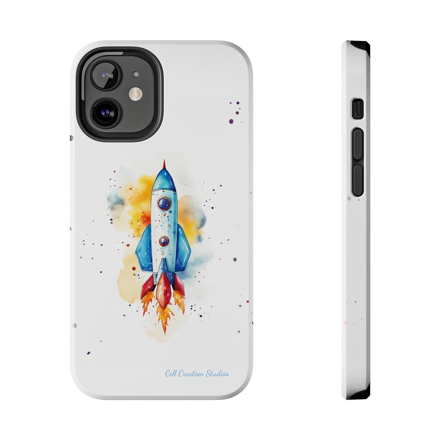 Introducing our "Cosmic Rocket" Cell Phone Case – Where Style Meets Adventure -Tough Phone Cases