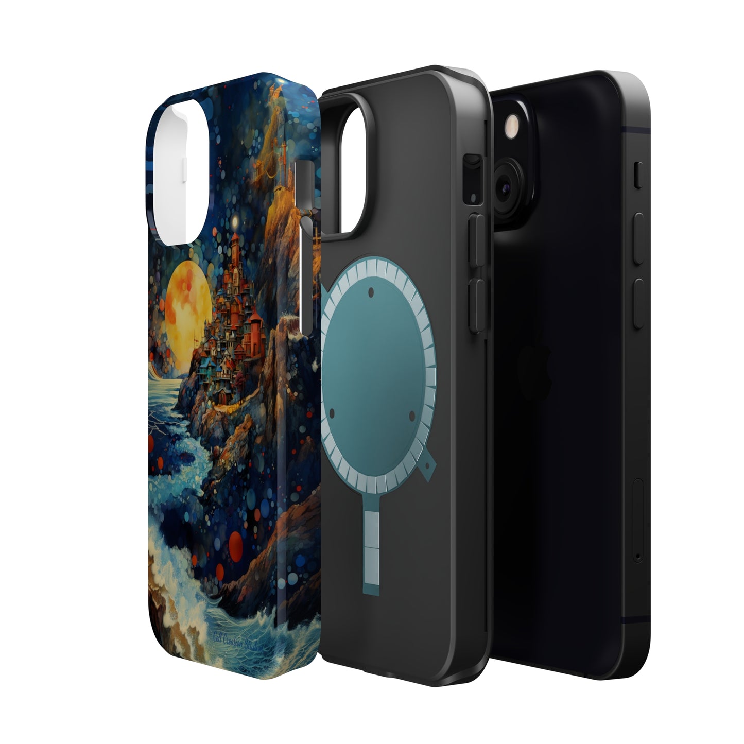 "Moonlit Coastal Vista" -MagSafe Tough iPhone Cases