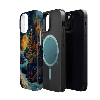 "Moonlit Coastal Vista" -MagSafe Tough iPhone Cases