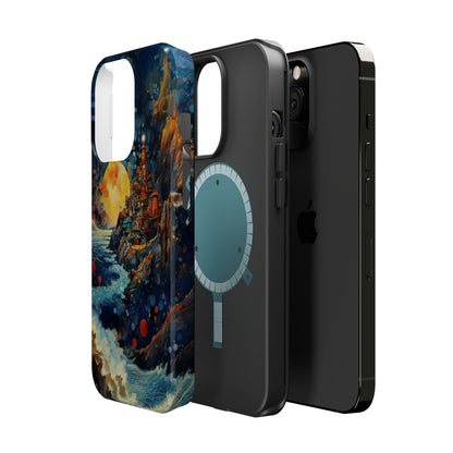 "Moonlit Coastal Vista" -MagSafe Tough iPhone Cases