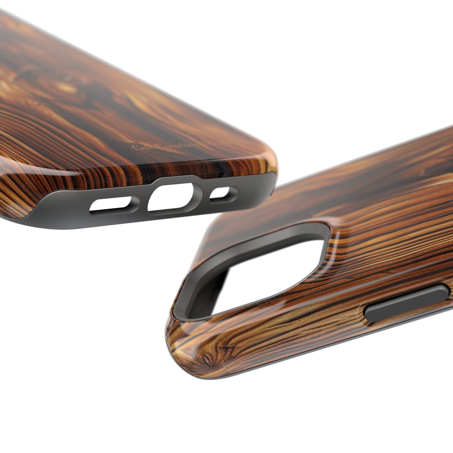 "Wood Grain Elegance" -MagSafe Tough iPhone Cases