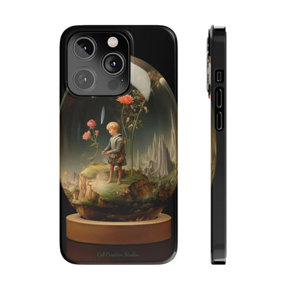 Introducing the "Miniature Gardener" Cell Phone Case – Embrace Your Imagination with a Captivating Glass-Encased Design -Slim Phone Cases