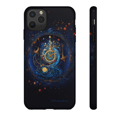 "Cosmic Clock Elegance" -Tough iPhone Cases