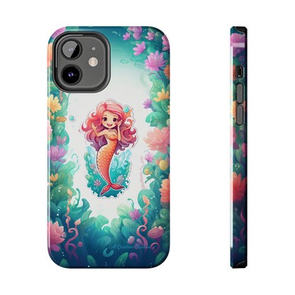 "Pink Seaflower Mermaid" -Tough iPhone Cases