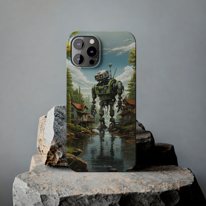 Introducing the "Robo-Rescue" Cell Phone Case – Witness a Heartwarming Scene of Robot Seeking Assistance -Slim Phone Cases