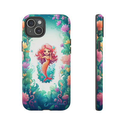 "Pink Seaflower Mermaid" -Tough iPhone Cases