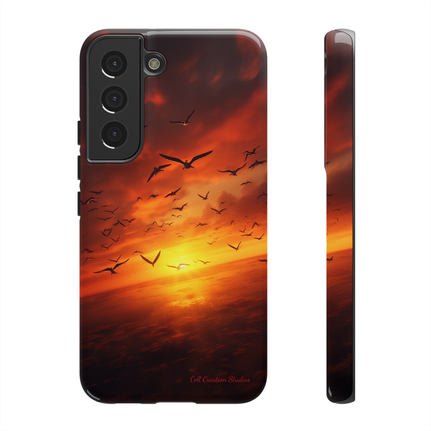 Introducing the "Sunset Soar" Cell Phone Case – Embrace Freedom and Beauty -Tough Cases