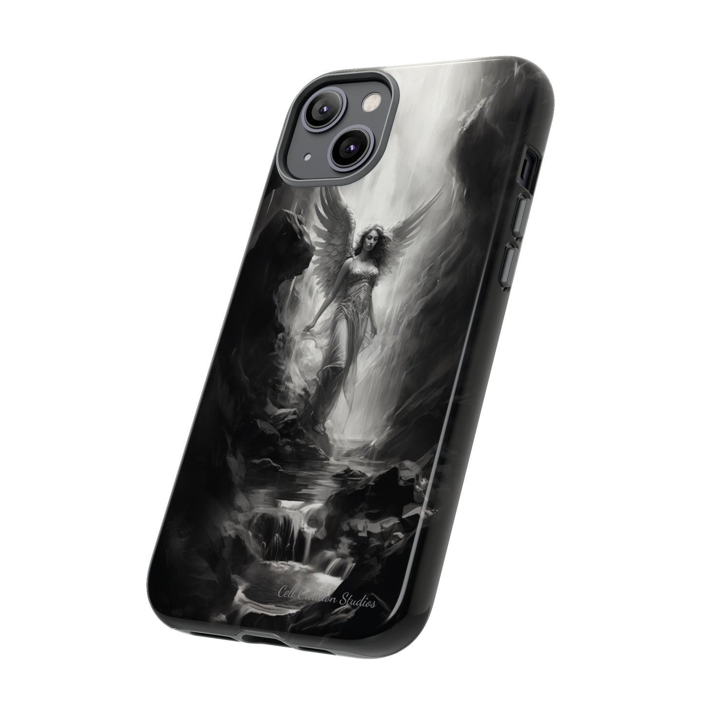 "Seraphic Streams" Angelic Ravine Phone Case -Tough Cases