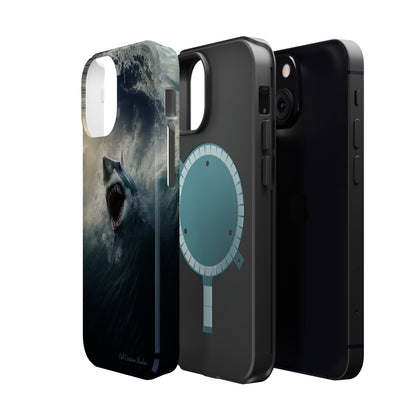 The "Ocean King Great White Shark" Phone Case -MagSafe Tough Cases