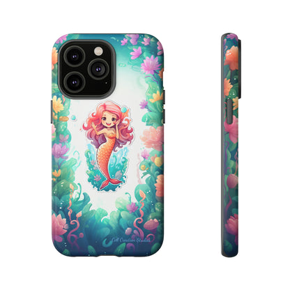 "Pink Seaflower Mermaid" -Tough iPhone Cases