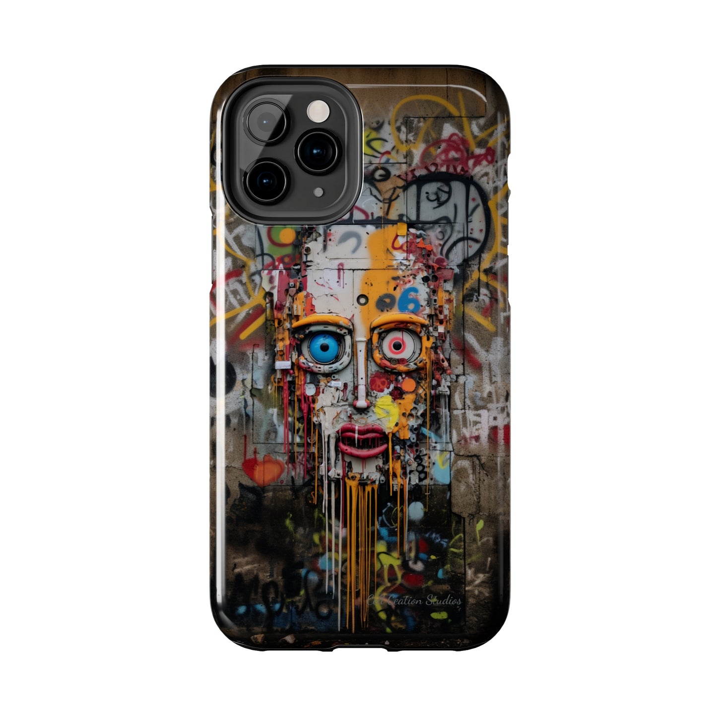 "Urban Graffiti Face" -Tough Phone Cases