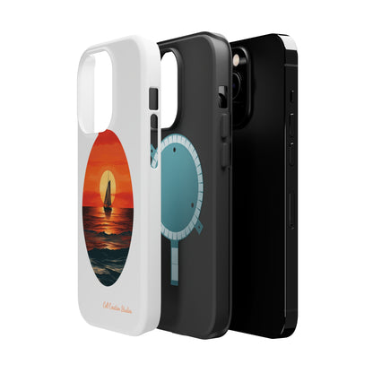 "Sailboat Sunset Serenity" -MagSafe Tough iPhone Cases