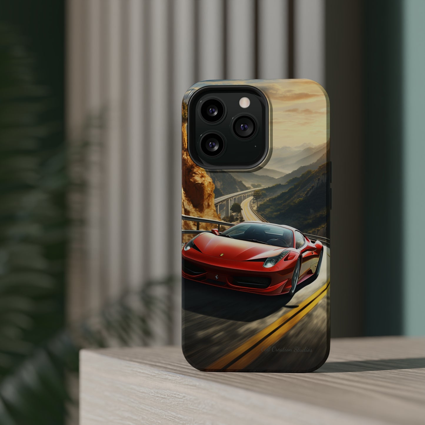 "Mountain Majesty Ferrari Edition" -MagSafe Tough iPhone Cases