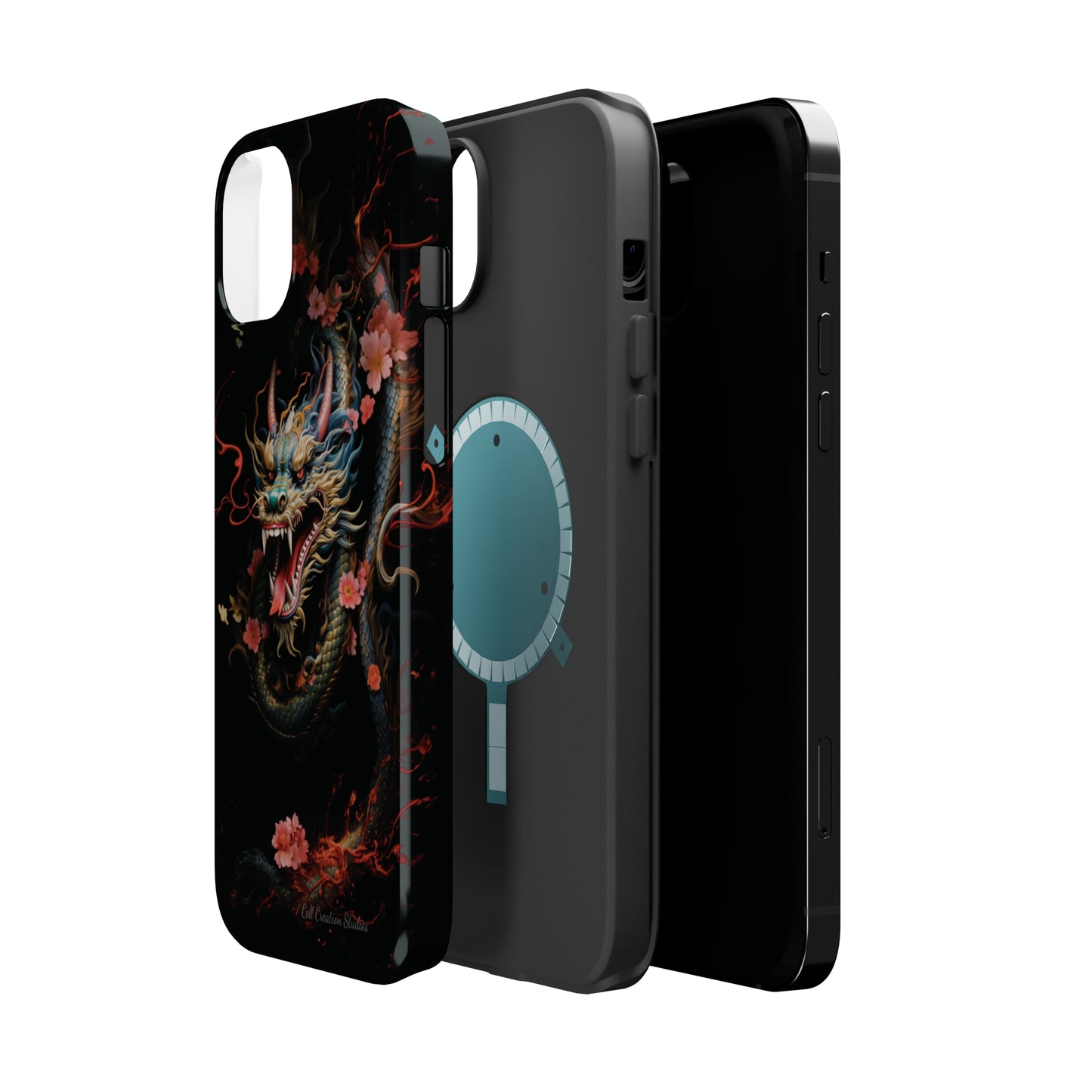 Introducing the "Mystical Japanese Dragon" Cell Phone Case – Unleash the Dragon's Power -MagSafe Tough Cases