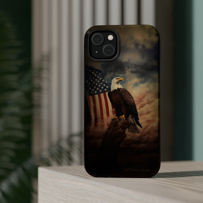 Introducing the "Patriot's Pride" Cell Phone Case – Soar with the American Eagle in Style -MagSafe Tough Cases