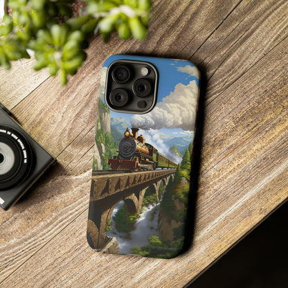 The "Scenic Mountain Train" Phone Case -Tough Cases